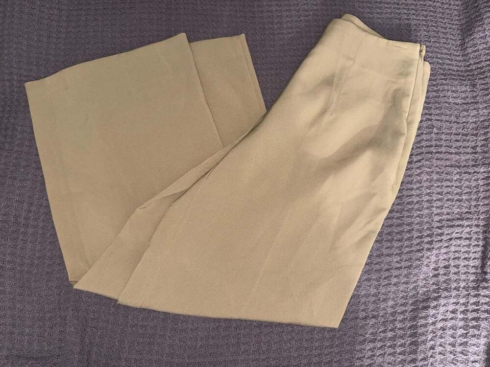 Nine West Beige Wide Leg Trousers Size 2